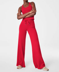 Spanx Airessential Wide Leg Pant in red - women's pants