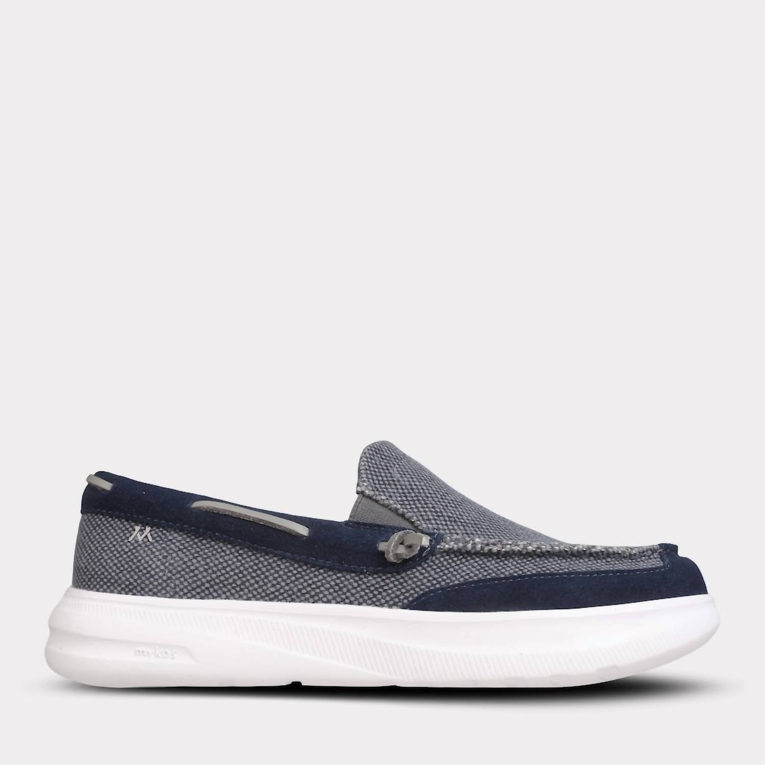Mykos Men's Calvin Slip-on Shoe in navy - men's loafer - detail view