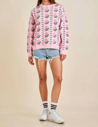 Mainstrip Marilla Sweater in pink - women's sweater - view 5