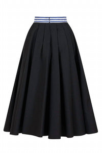 Rosie Assoulin - Women's Full Pleated Cotton Skirt