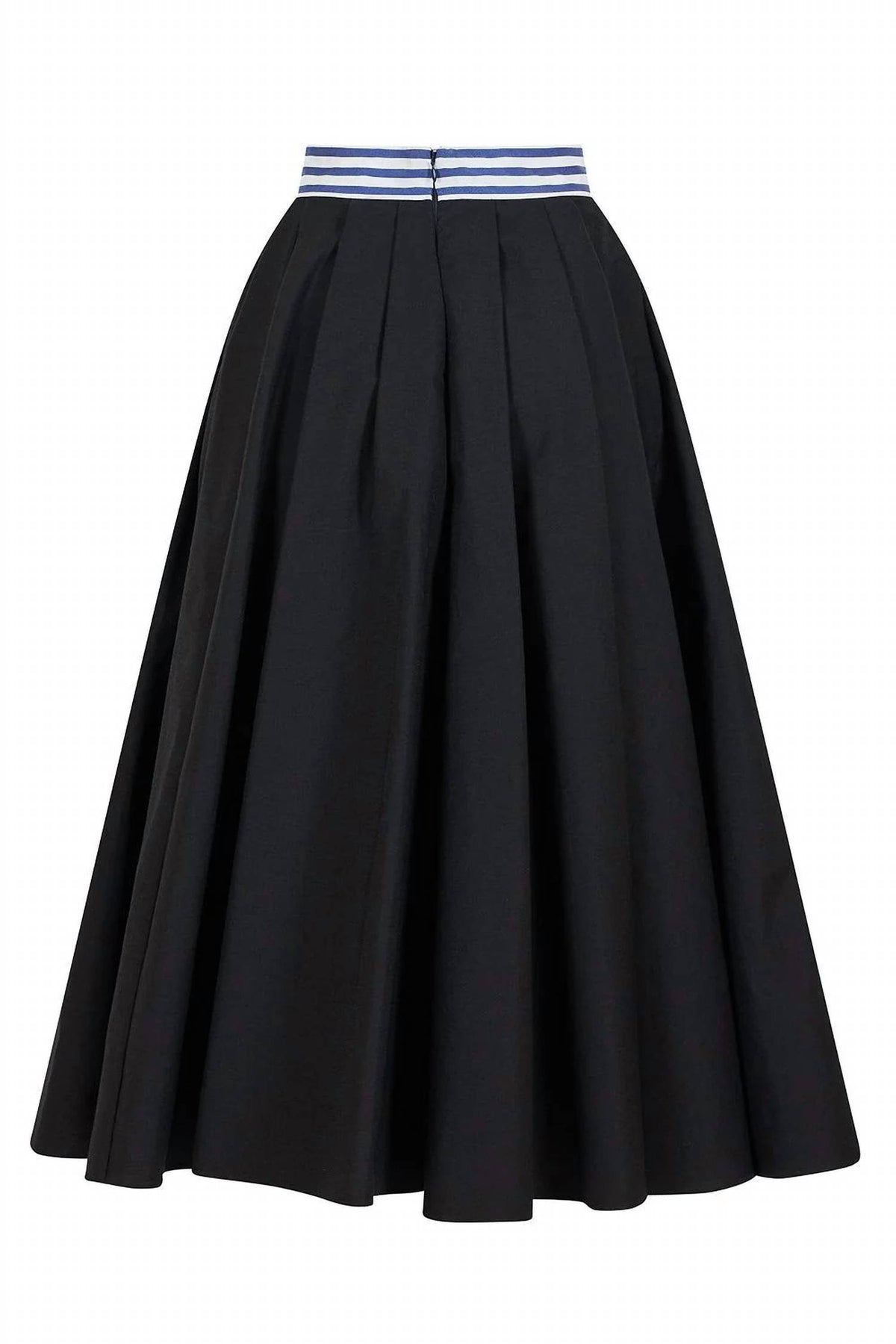 Rosie Assoulin - Women's Full Pleated Cotton Skirt