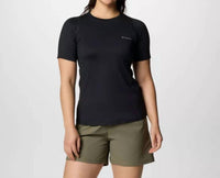 Columbia Weekend Ascent Short Sleeve Shirt in black - women's t-shirt