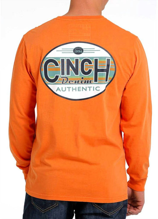Cinch - Men's Long Sleeve Logo Tee