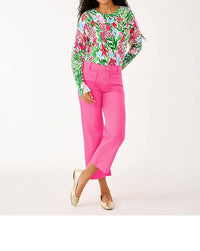 Lilly Pulitzer Salima Crewneck Sweater in glowing gardens - women's sweater