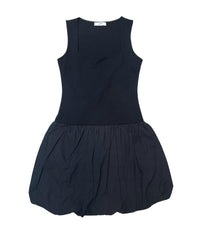 8apart Junior Women's Tucker Square Neck Bubble Dress in black - women's dress