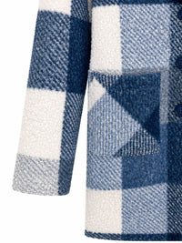 Charlie B - Plaid Bouclé Knit Tailored Coat