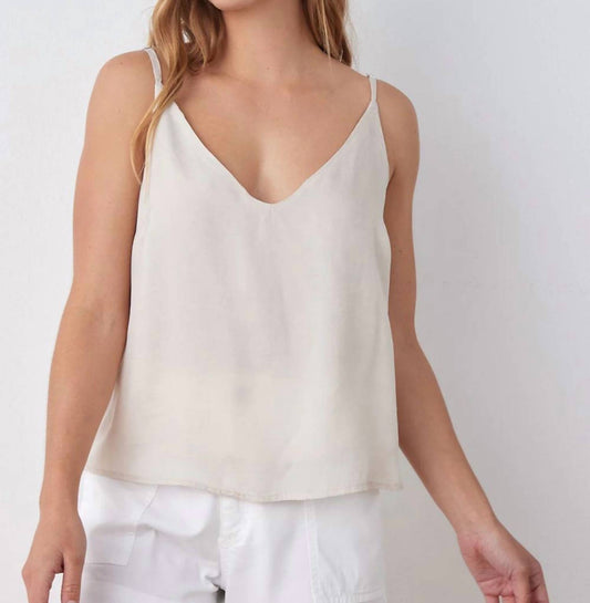 V-NECK TENCEL CAMI TOP