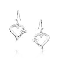 Montana Silversmiths - Women's With Love Heart Dangle Earrings