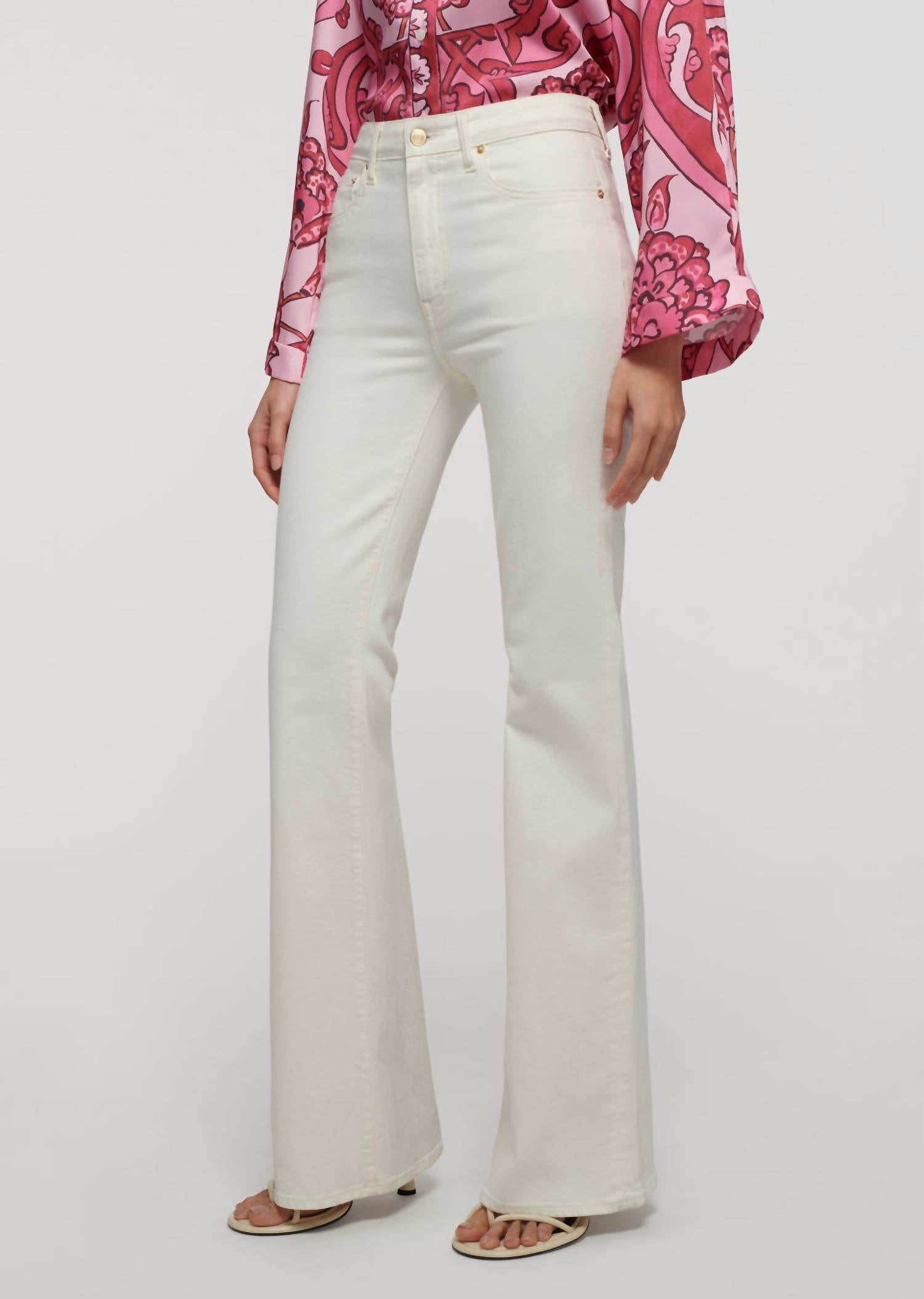 Derek Lam 10 Crosby - High Rise Flare With Waistband Detail