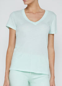 L'Agence - Becca Short Sleeve V-neck Tee