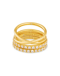 Kendra Scott - Women's Livy Ring - Set Of 3