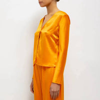 Leset - Barb Button Long Sleeve Top