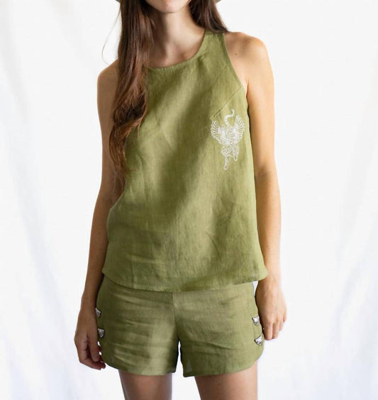 Las Sureñas - Linen Tank Top
