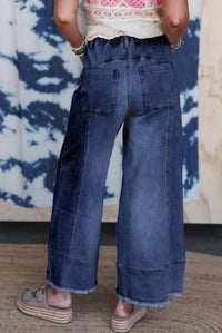 Thomas & Co - Sutton Seam Detail Raw Hem Pants