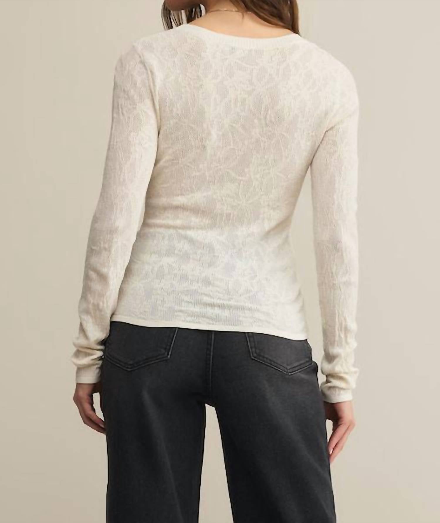 Z Supply - Tibi Scoop Mesh Sweater