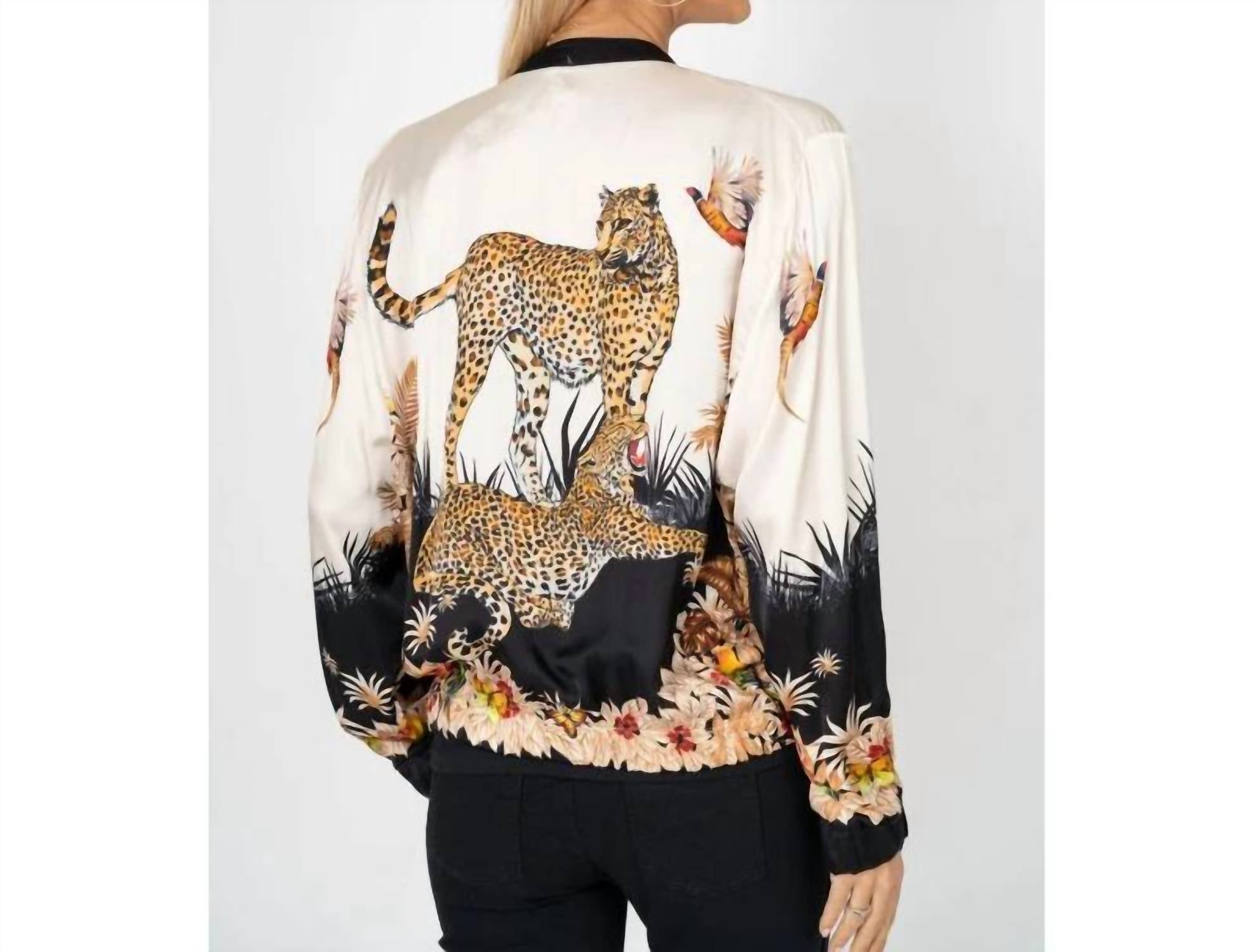 Flora Ashley - Front Zip Silk Jacket