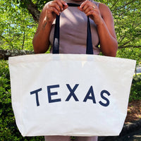 Ellison+Young - Women's State On My Mind Canvas Tote Texas