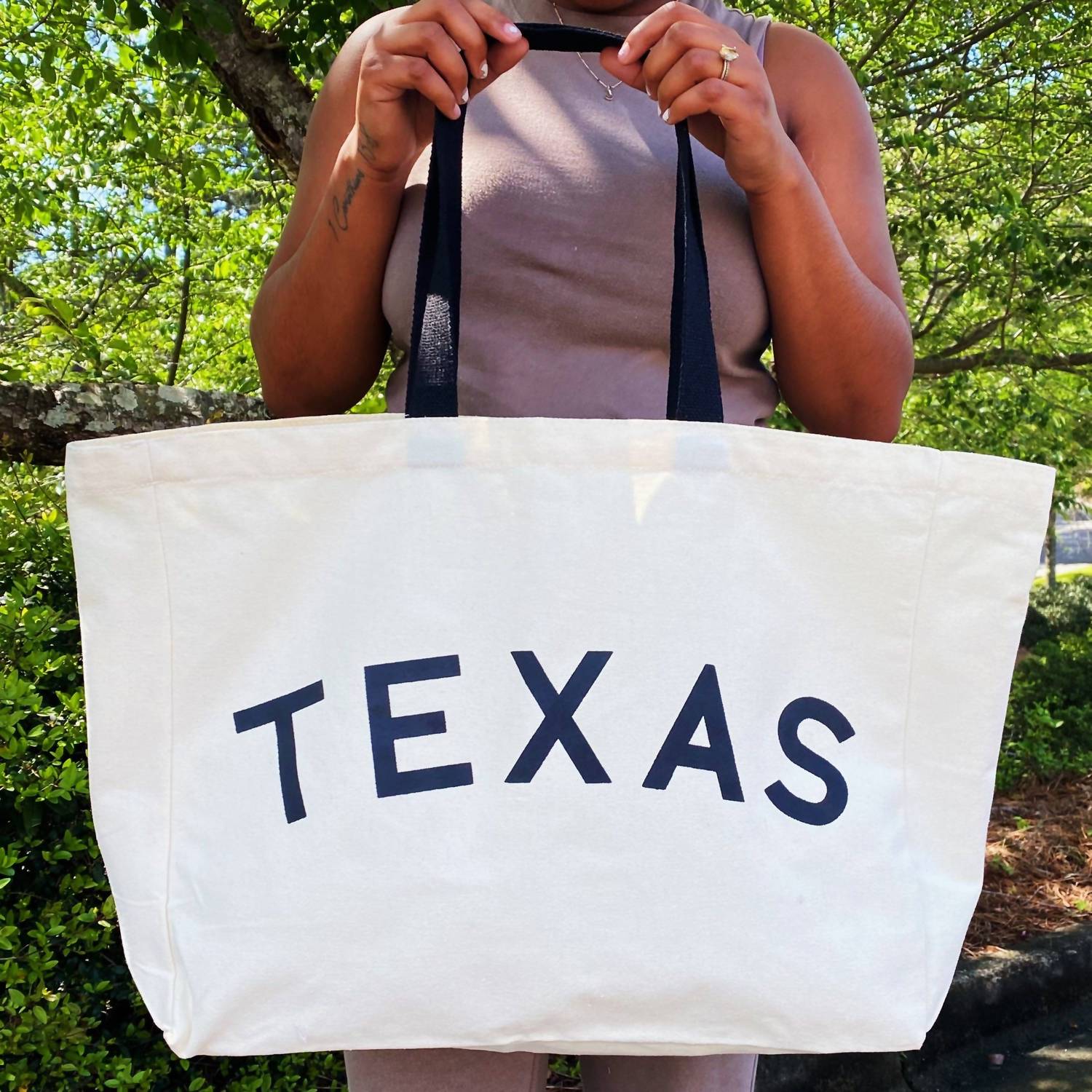 Ellison+Young - Women's State On My Mind Canvas Tote Texas