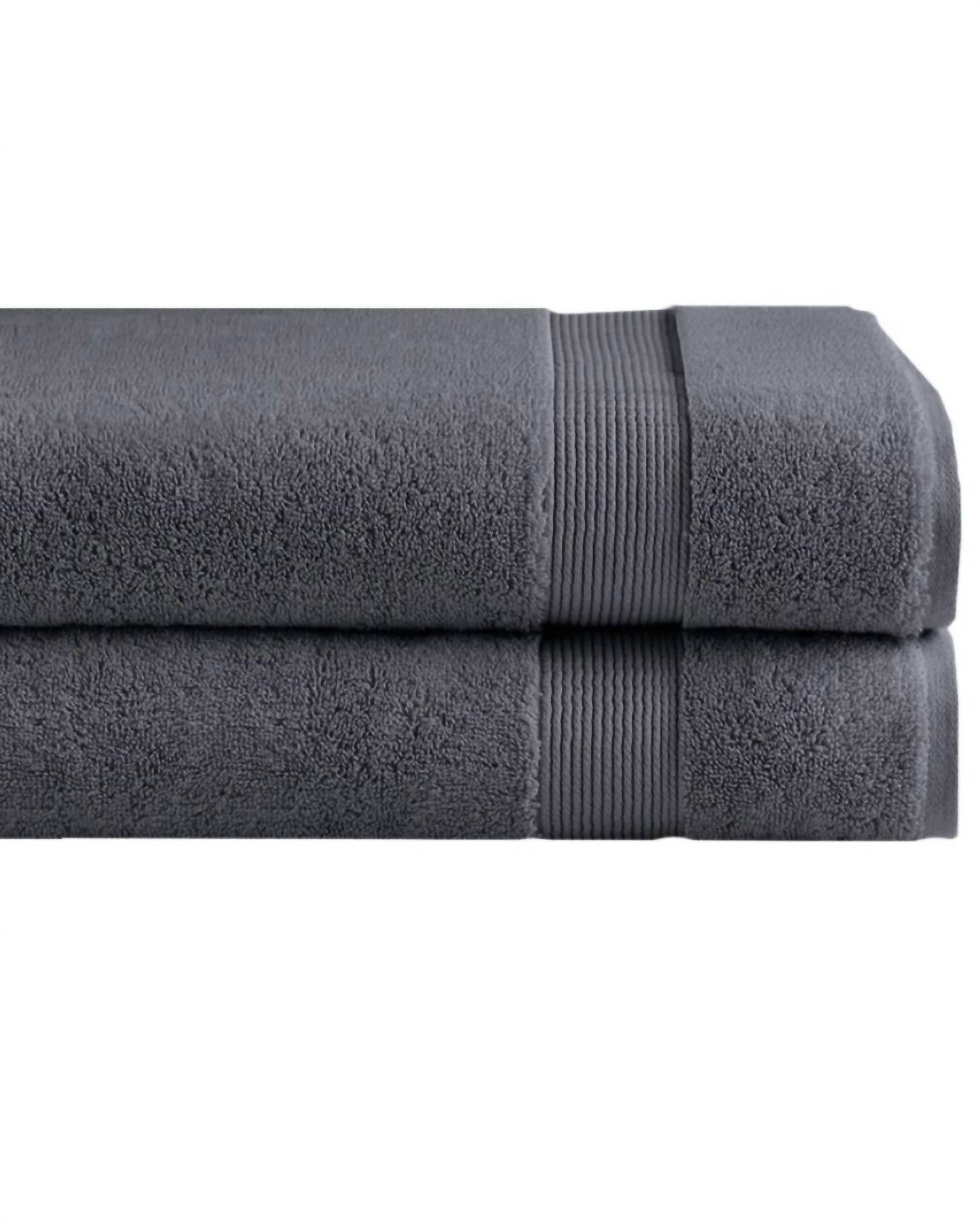 Under the Canopy Classic Organic 2-piece Bath Sheet Set in charcoal - item - detail view