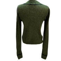Autumn Cashmere - Fitted V-Neck Sweater with Embroidered Seam