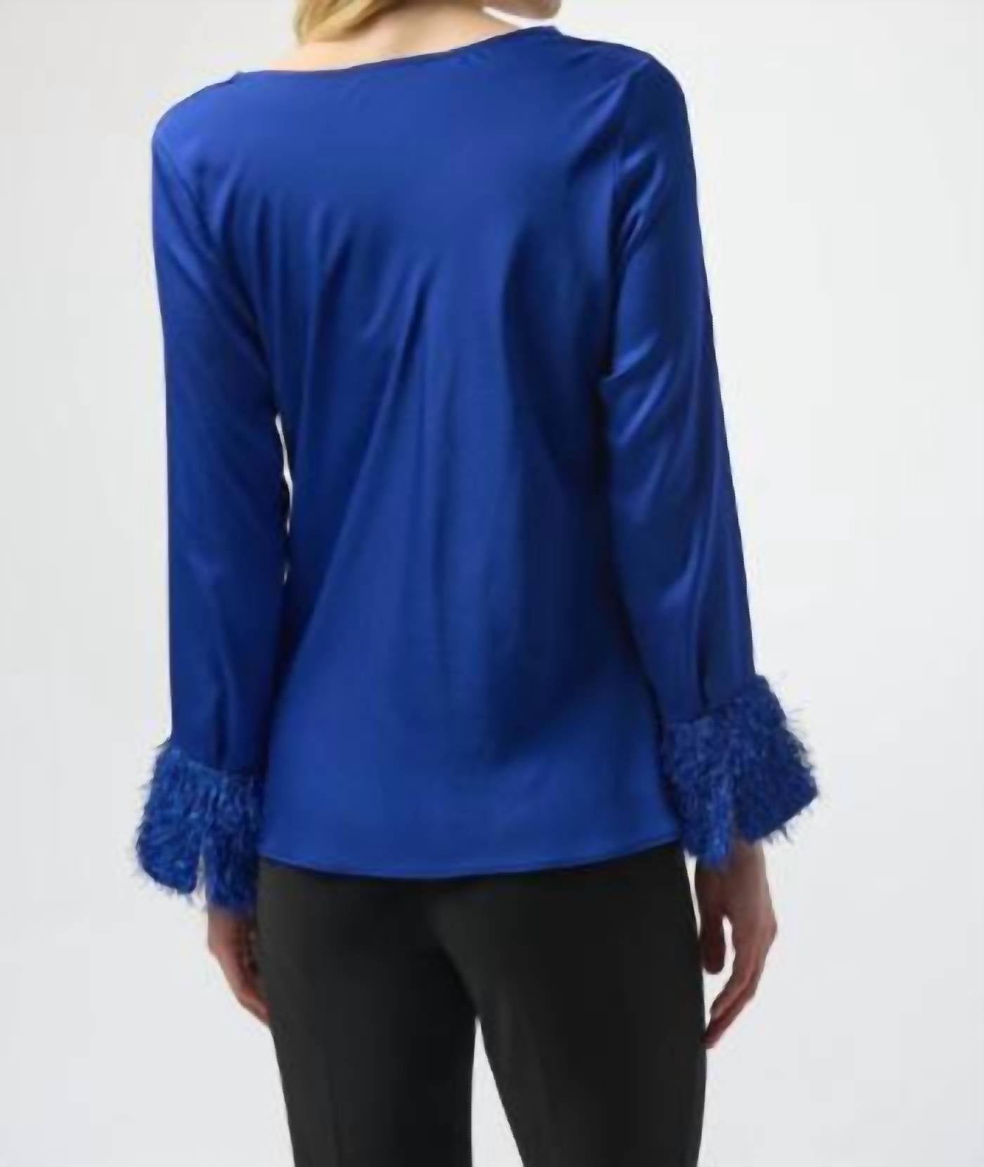 Joseph Ribkoff - Satin Cowl Neck Top