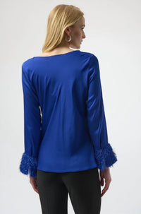 Joseph Ribkoff - Satin Cowl Neck Top