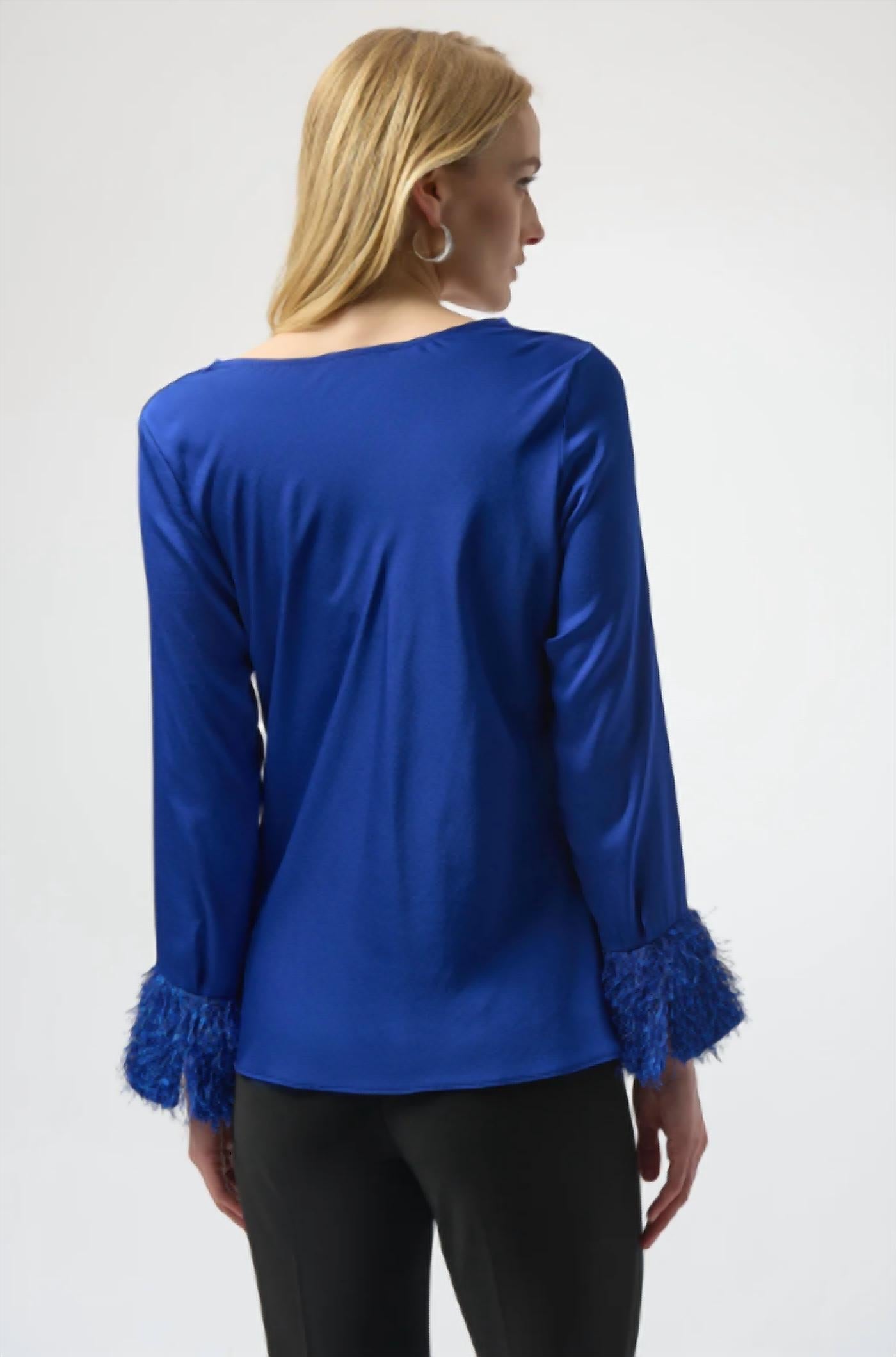 Joseph Ribkoff - Satin Cowl Neck Top