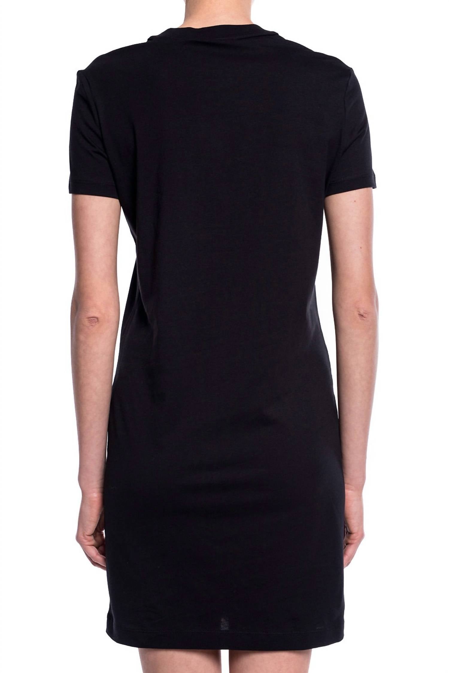 Couture Women Gold Logo T-Shirt Dress