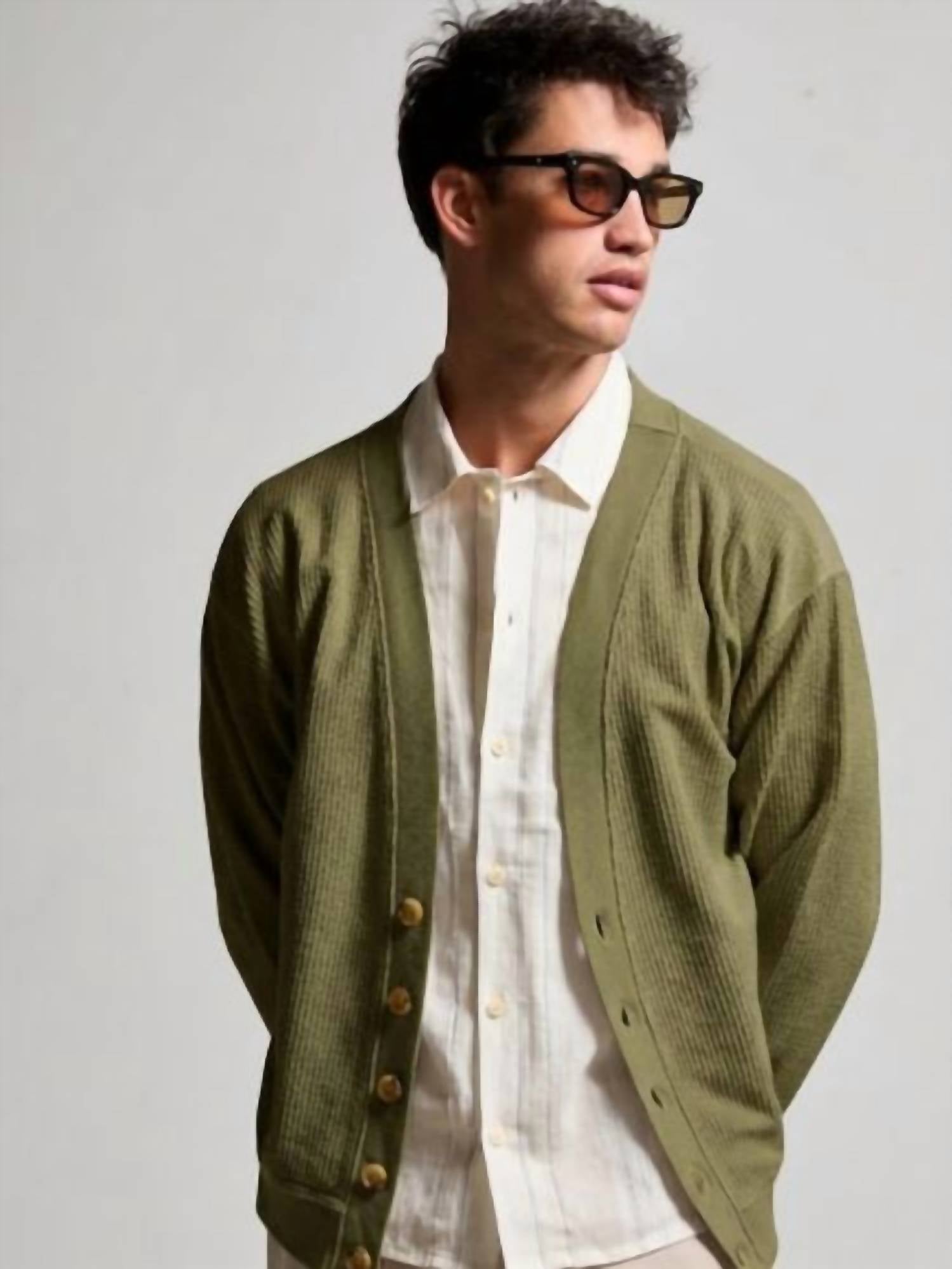 Asher - Beck Textured Cardigan