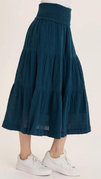 Wearables - Paigene Gauze Tiered Skirt