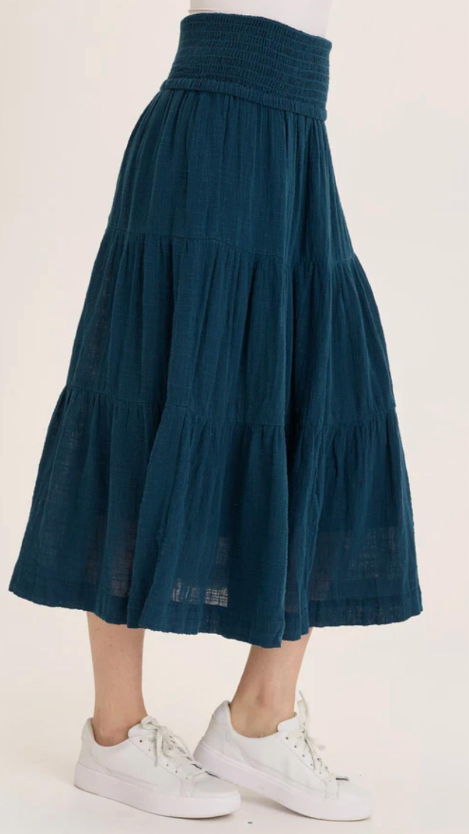 Wearables - Paigene Gauze Tiered Skirt