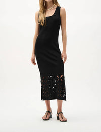 Joseph Ribkoff - Viscose Sweater Knit Sleeveless Dress
