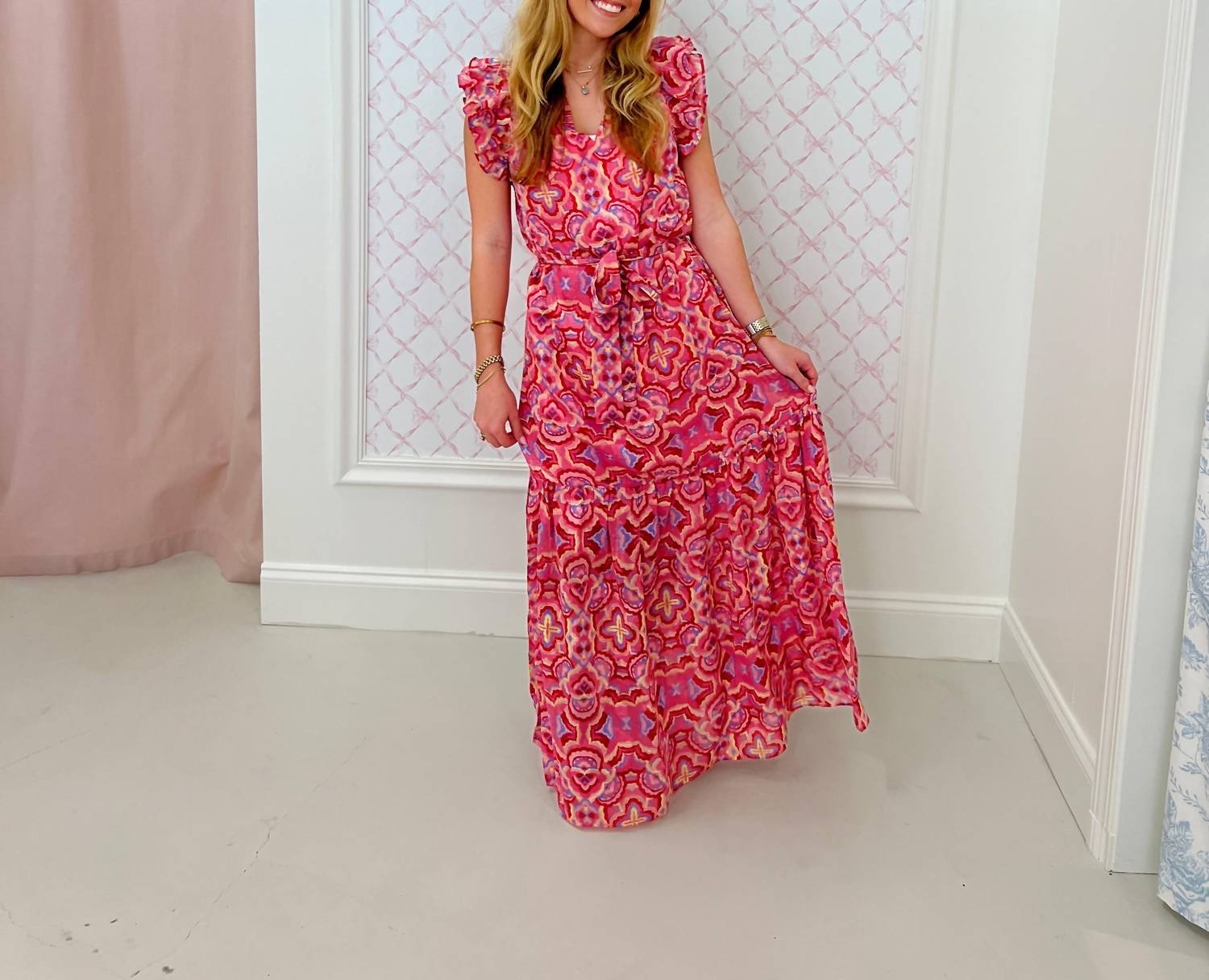Joy Joy - Tiered Ruffle Maxi Dress