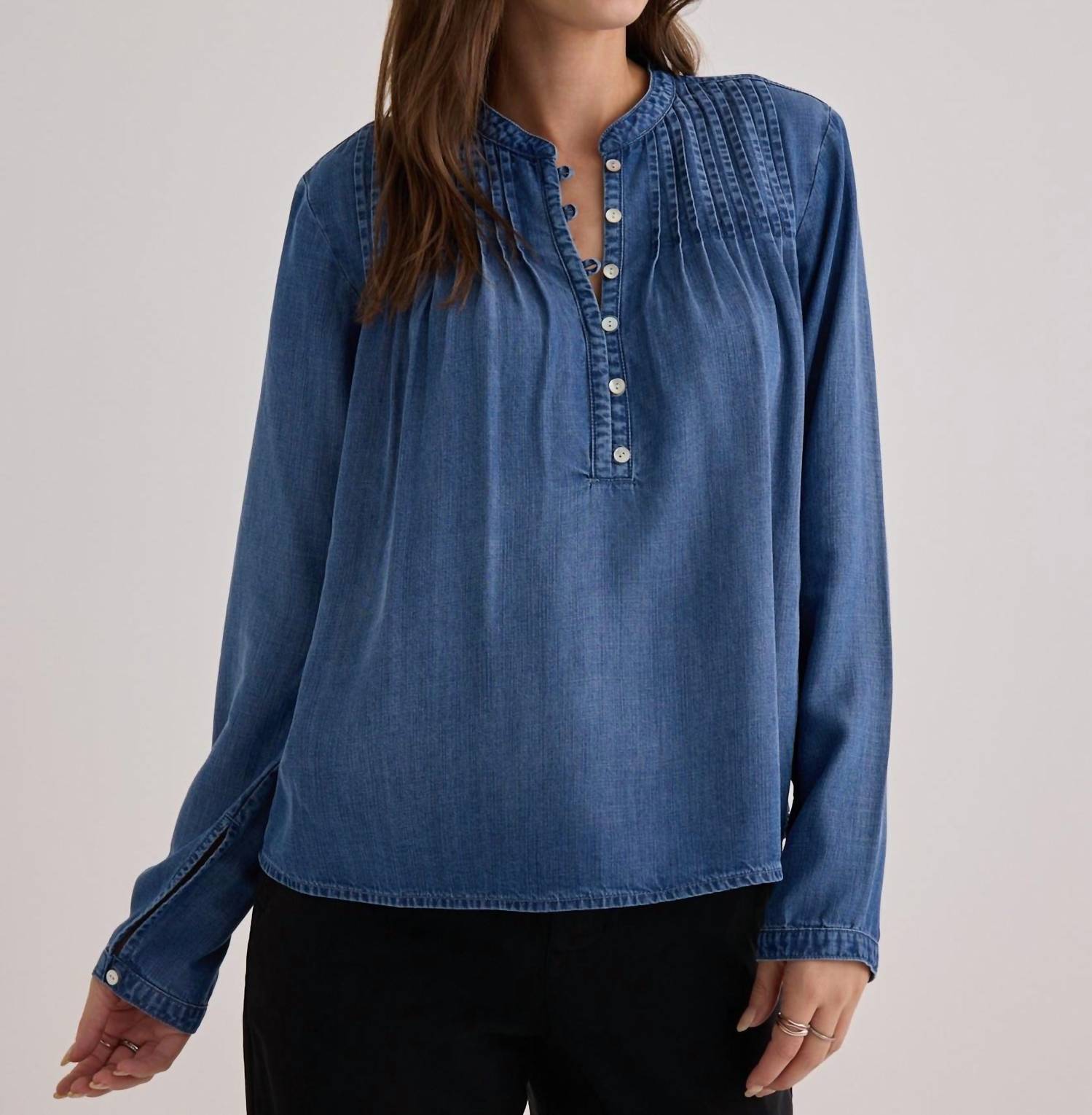 Bella Dahl - Long Sleeve Pintuck Pullover Top