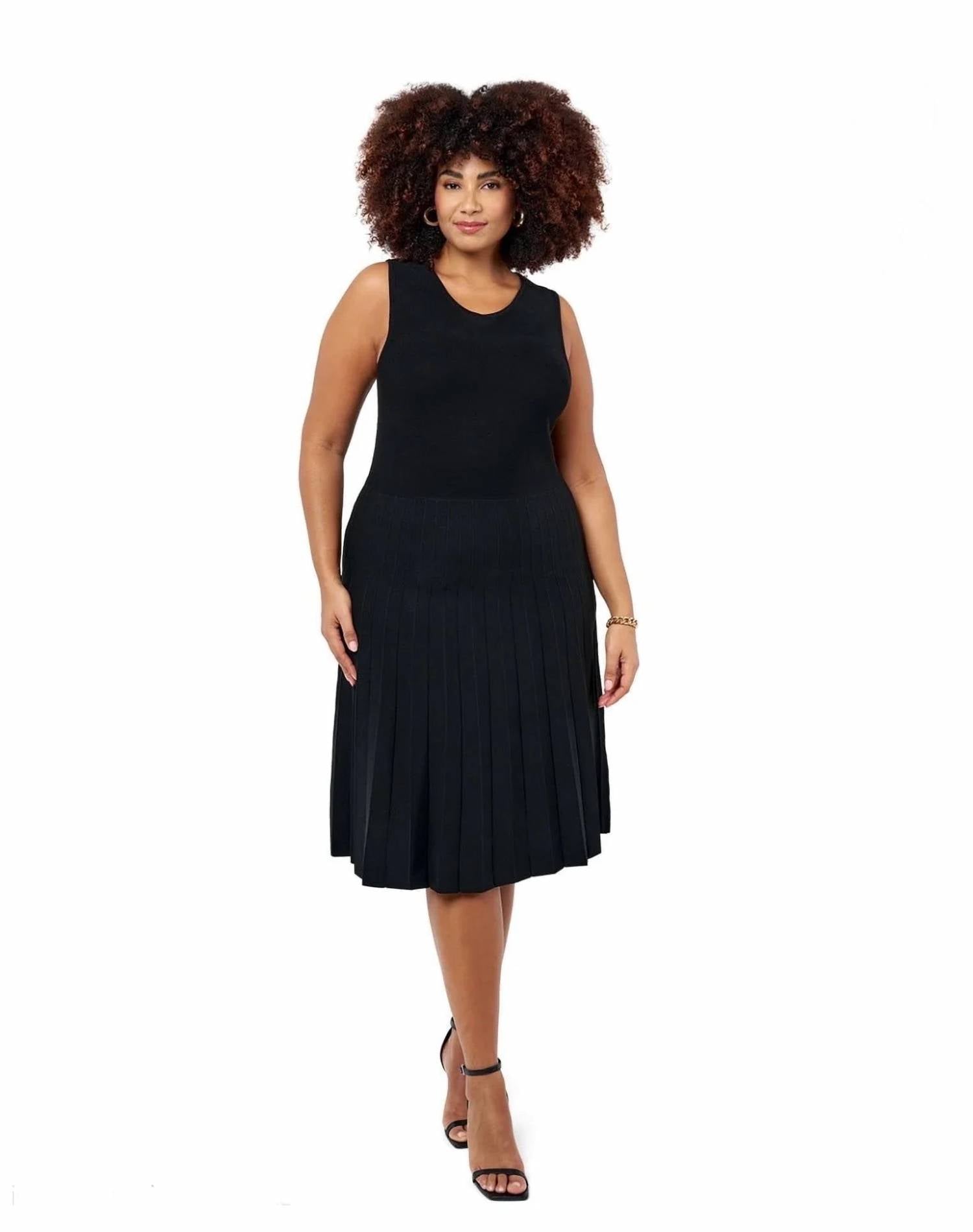 Edited By Remi Bader - Classic Ribbed Knit Midi Dress