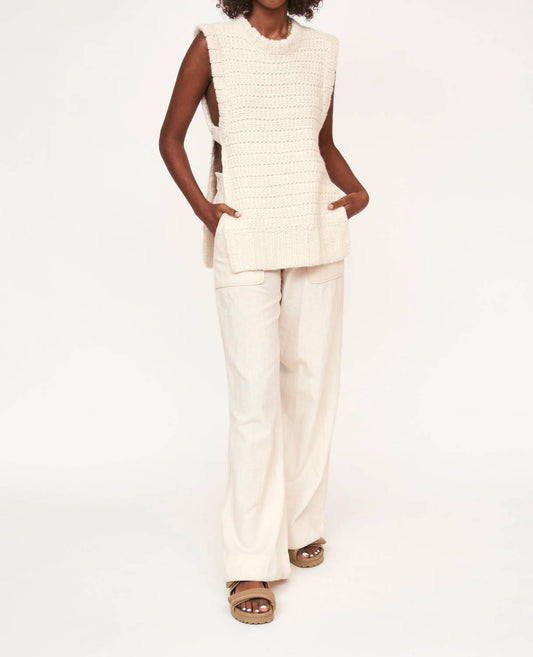 Mirth - Camel Open Side Knit Vest