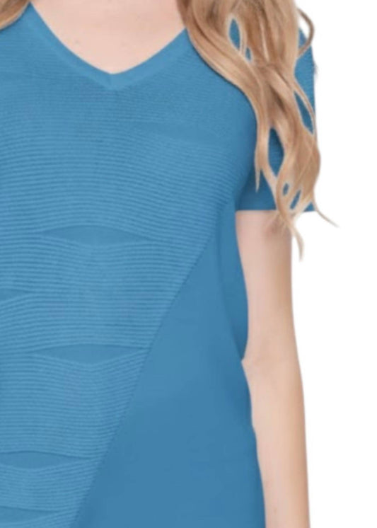 Picadilly - V-Neck Textured Knitted Top