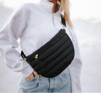 Mavi Bandz - Women's Quilted Puffer Messenger Crossbody Sling Bag