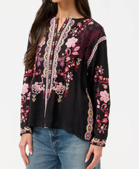 Johnny Was Women's Karol Shirt in black - women's blouse