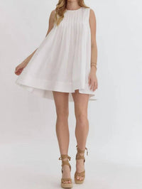 Entro - Simply Chic Sleeveless Babydoll Dress