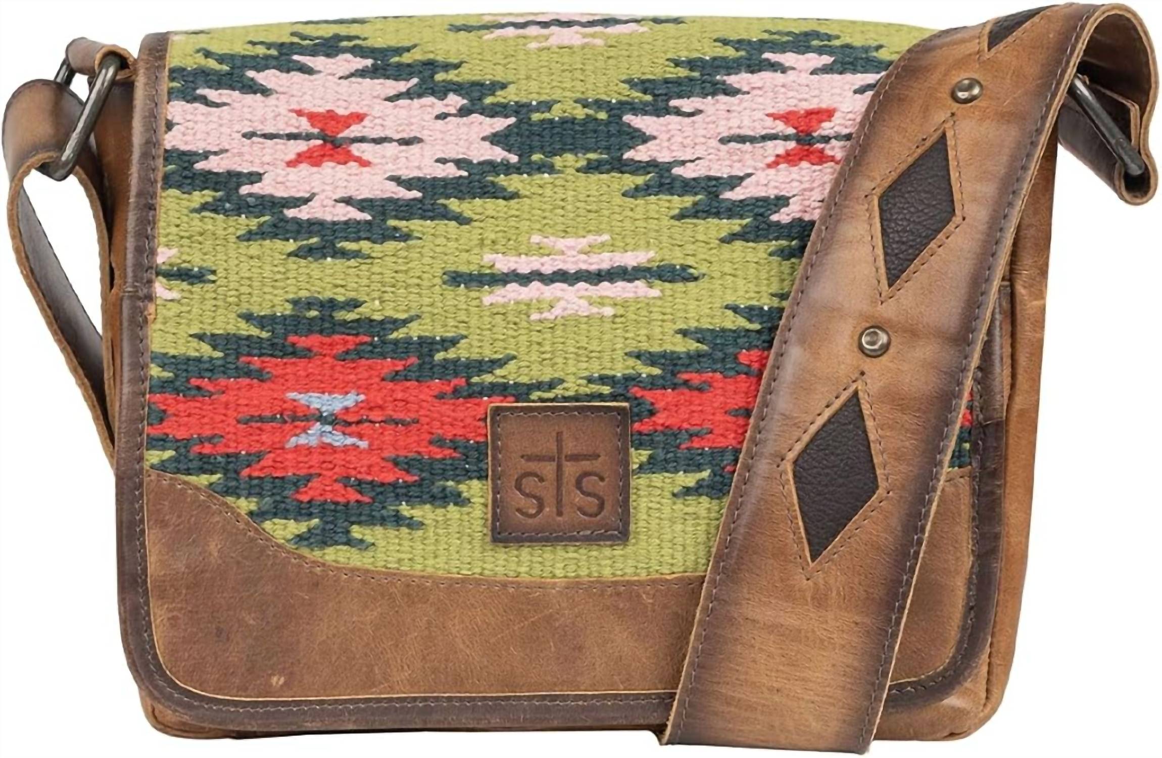 STS Ranchwear Women's Baja Dreams Della Crossbody Bag in brown multi - women's bag