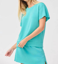 Mary Square Mckenzie Short Sleeve Top in ocean - women's t-shirt - view 4