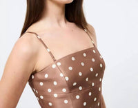 French Connection - Structured Taffeta Polka Dot Dress