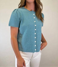 &Merci - Short Sleeve Sweater Cardigan