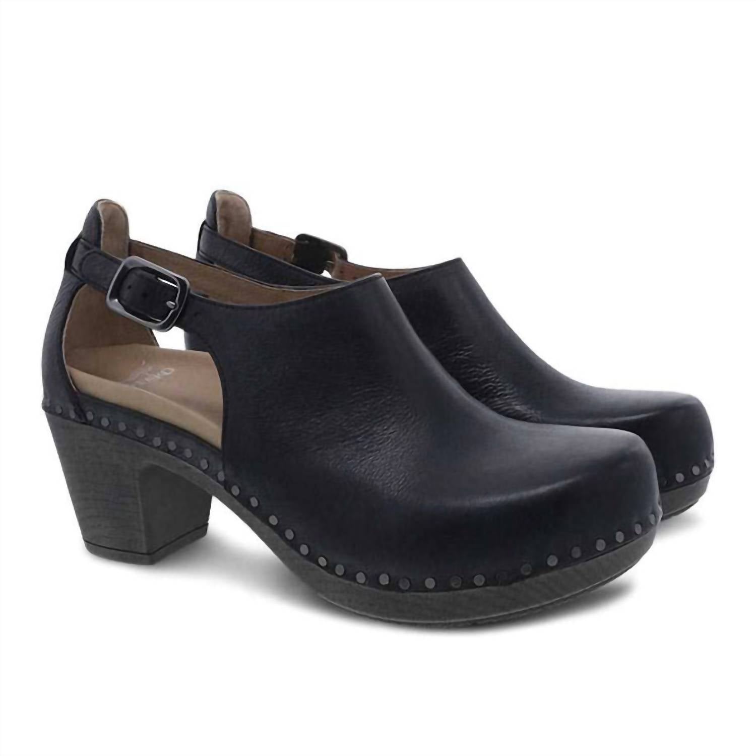 Dansko - Women's Sassy Leather Heeled Clogs