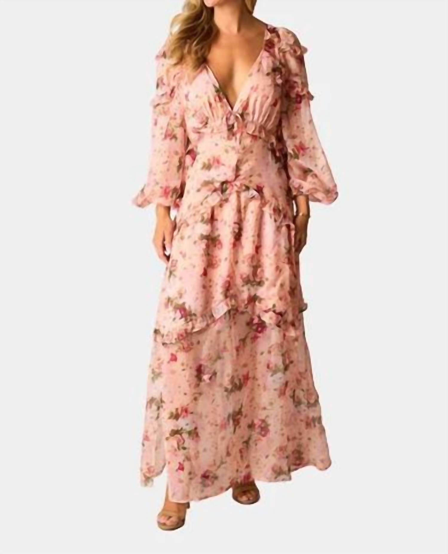 Buddylove - Pia Long Sleeve Maxi Dress