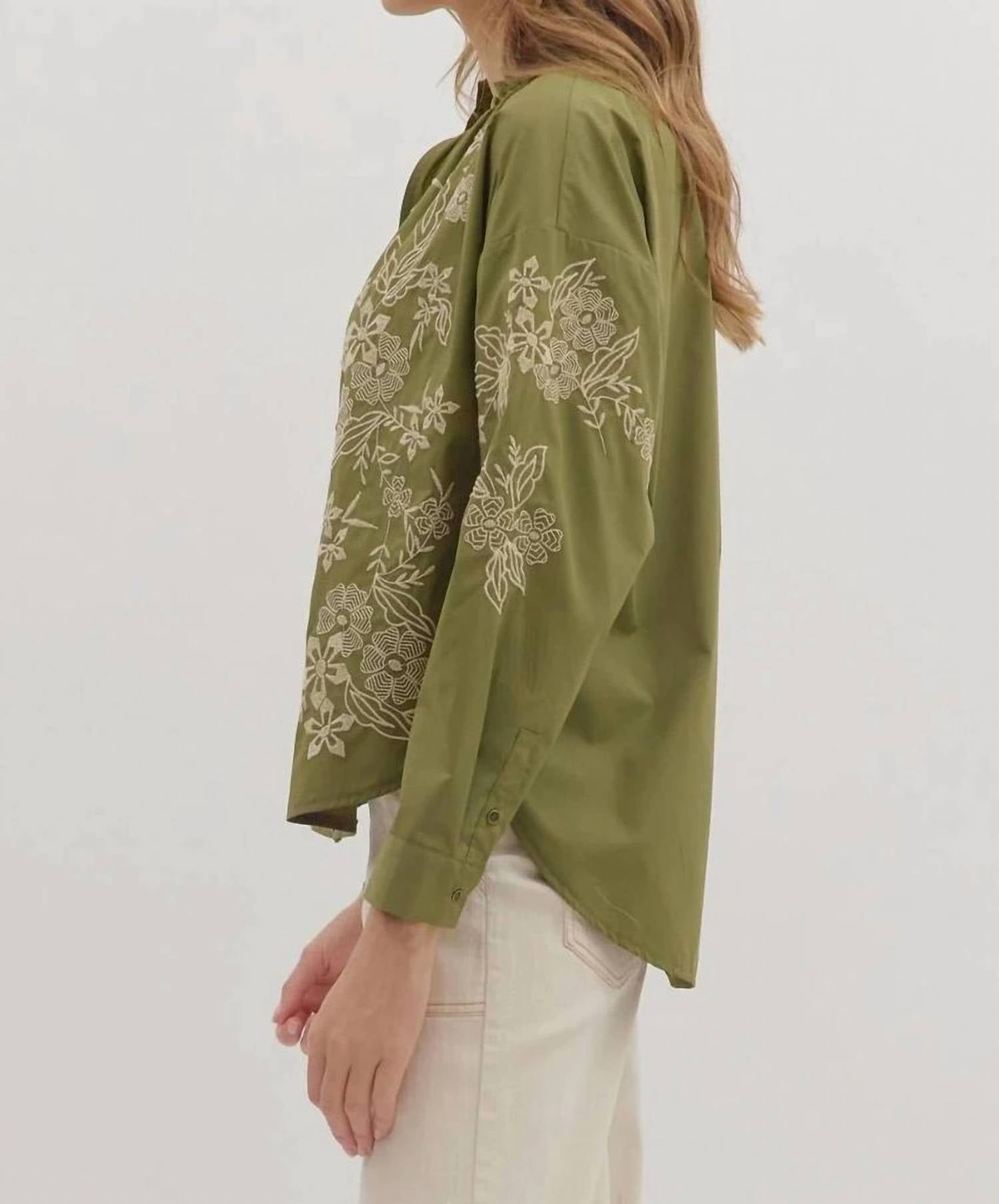 Entro - Ivy Embroidered Top