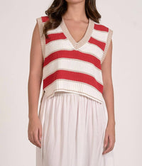 Elan - Slate Sleeveless Sweater