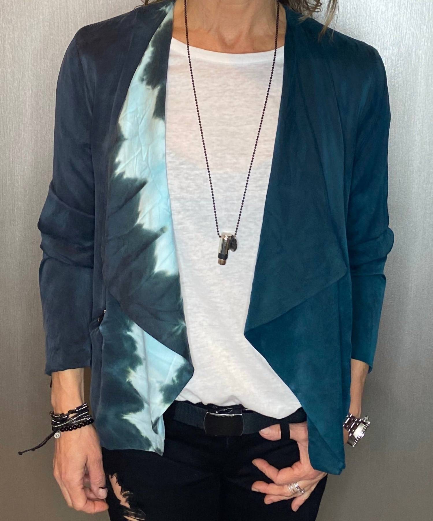 Chaser - Silk Draped jacket