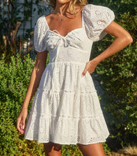 Dress Forum - Eyelet Mini Dress